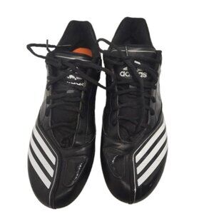 Adidas Scorch Men's Cleats Size 9.5 Black, White Stripes